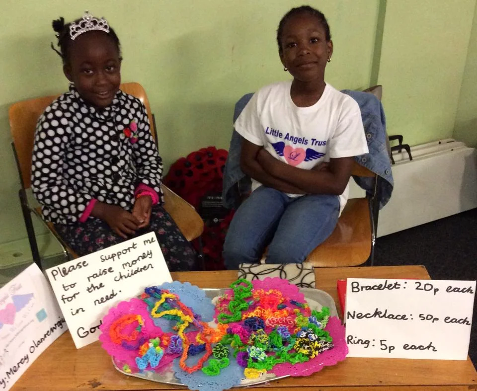 Meet Mercy, a six-year-old girl with a heart full of compassion and a passion for making jewelry.